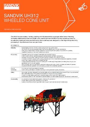 Mobil rosták Sandvik UH312