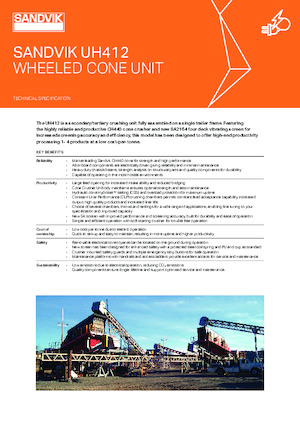 Mobil rosták Sandvik UH412