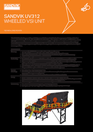 Mobil rosták Sandvik UV210 VSI