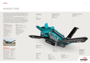 Mobil rosták Powerscreen Warrior 1400X