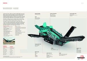 Mobil rosták Powerscreen Warrior 1400X