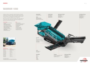 Mobil rosták Powerscreen Warrior 1800