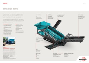 Mobil rosták Powerscreen Warrior 1800