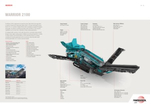 Mobil rosták Powerscreen Warrior 2100