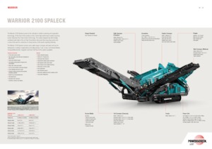 Mobil rosták Powerscreen Warrior 2100 Spaleck