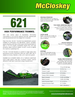 Mobil dobrosták McCloskey 621RE