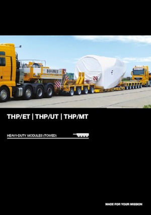 Moduláris nagyterhelésű pótkocsik Goldhofer THP/MT