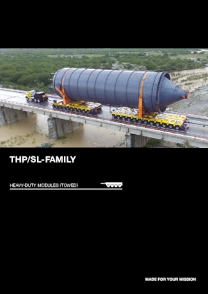 Moduláris nagyterhelésű pótkocsik Goldhofer THP/SL 1800