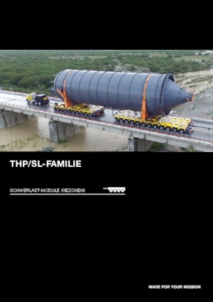 Moduláris nagyterhelésű pótkocsik Goldhofer THP/SL