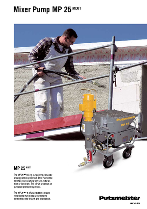Habarcskeverő szivattyúk Putzmeister MP 25 Mixit JP-WP/D5K