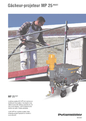 Habarcskeverő szivattyúk Putzmeister MP 25 Mixit JP-WP/D5K