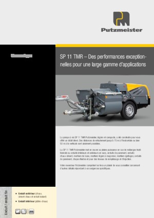 Csavarszivattyúk Putzmeister SP 11 TMR