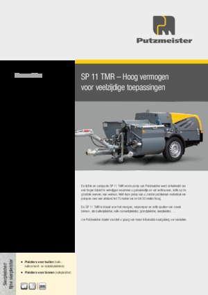 Csavarszivattyúk Putzmeister SP 11 TMR