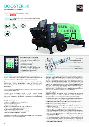 Habarcsszóró és -továbbÍtó gépek Imer Booster 50R