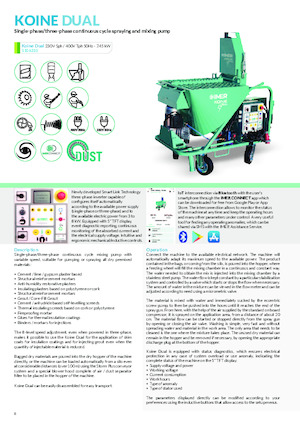 Habarcsszóró és -továbbÍtó gépek Imer Koine Dual