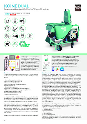 Habarcsszóró és -továbbÍtó gépek Imer Koine Dual