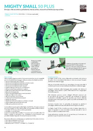 Habarcsszóró és -továbbÍtó gépek Imer Mighty Small 50 Plus