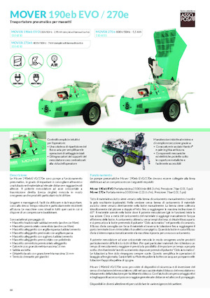 Habarcsszóró és -továbbÍtó gépek Imer Mover 270eb WT