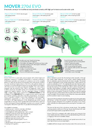 Habarcsszóró és -továbbÍtó gépek Imer Mover 270db Evo