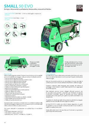 Habarcsszóró és -továbbÍtó gépek Imer Small 50 Evo