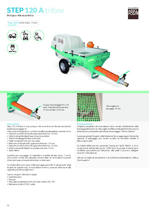 Habarcsszóró és -továbbÍtó gépek Imer Step 120 A 400V