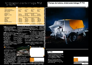 Telepített betonszivattyúk Putzmeister P 715 TD