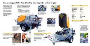 Telepített betonszivattyúk Putzmeister P 718 TD