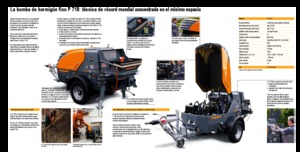 Telepített betonszivattyúk Putzmeister P 718 TD