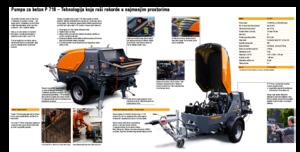 Telepített betonszivattyúk Putzmeister P 718 TD