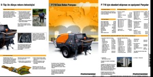 Telepített betonszivattyúk Putzmeister P 718 TD