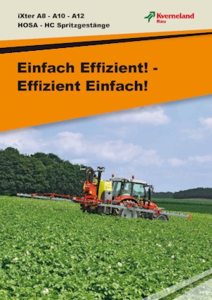 Felszerelhető szántóföldi permetezők Kverneland iXter A12