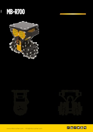 Marófejek kotrógéphez MB Crusher MB-R700