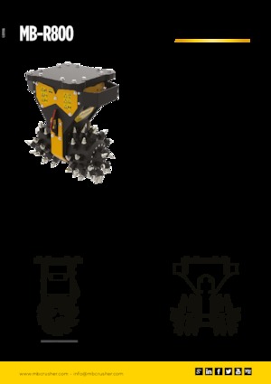 Marófejek kotrógéphez MB Crusher MB-R800