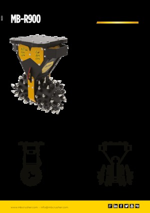 Marófejek kotrógéphez MB Crusher MB-R900