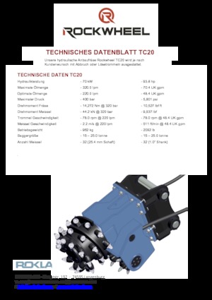 Marófejek kotrógéphez Rockwheel by ROCK.ZONE TC 20