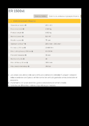 Marófejek kotrógéphez Epiroc ER 1500xl