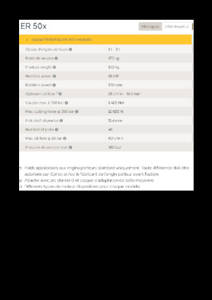 Marófejek kotrógéphez Epiroc ER 50x