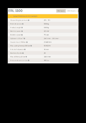 Marófejek kotrógéphez Epiroc ERL 1100