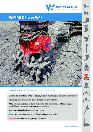 Marófejek kotrógéphez WIMMER WFR 150