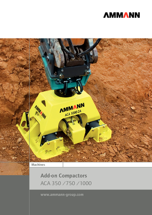 Tömörítők kotrógépekhez Ammann ACA 1000