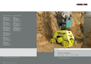 Tömörítők kotrógépekhez Ammann ACA 350 R