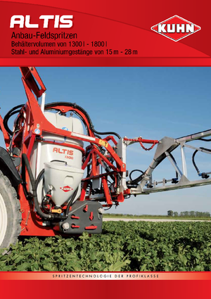 Felszerelhető szántóföldi permetezők Kuhn Altis 1600