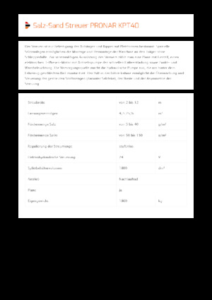 Felszerelhető szóróberendezések Pronar KPT 40 