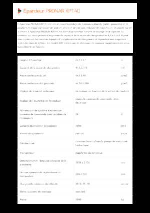 Felszerelhető szóróberendezések Pronar KPT 40 