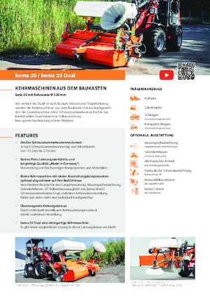 Felszerelhető seprők Bema 20/1250