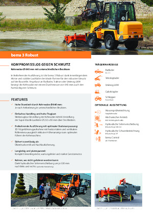 Felszerelhető seprők Bema 3 Robust 2300 