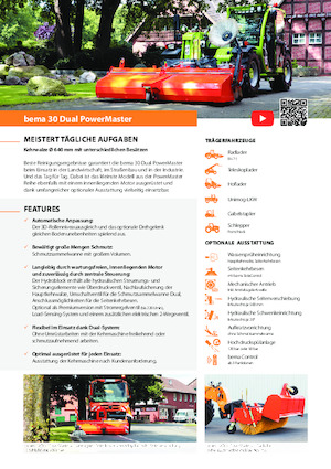 Felszerelhető seprők Bema 30 Dual 2600