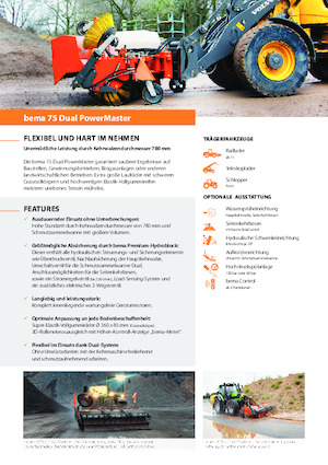 Felszerelhető seprők Bema 75 Dual 2600