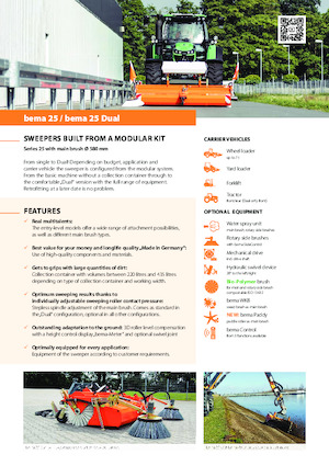 Felszerelhető seprők Bema bema 25