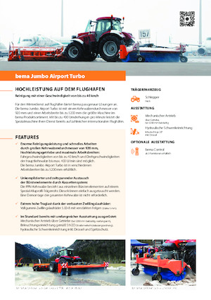 Felszerelhető seprők Bema bema Jumbo Airport Turbo